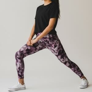 Lululemon Wunder Under Hi-Rise Tight Women's Sz 6 Blush Blossom White Candy Pink